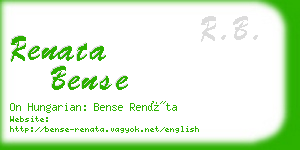 renata bense business card